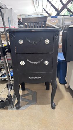 French style black mini table