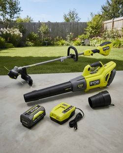 New Ryobi 40V HP Kit (Blower + Trimmer + 4Ah Battery + Charger