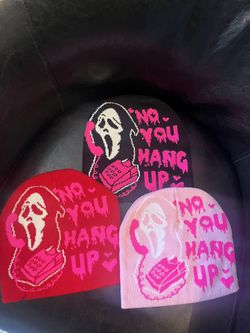 No You Hang Up Scream Beanies 
