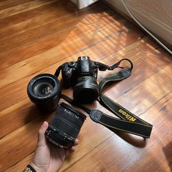 Nikon d3200 + 3 Lenses