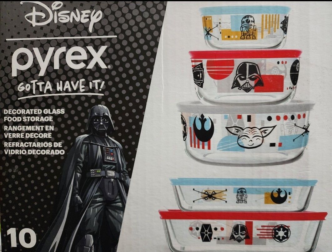 Disney Pyrex Star Wars 10 pieces