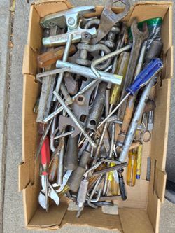 Box of Assorted Hand Tools