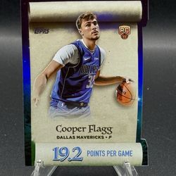 2025 Topps Holiday Making The Nice List #ML-1 Cooper Flagg Die-Cut RC