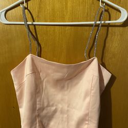 Pink Satin Top