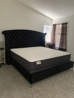 New In Box King Bed Frame With Mattress (Read Description Below)