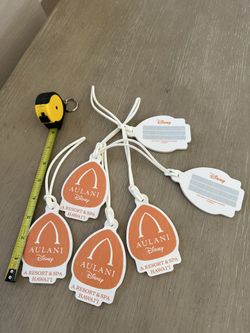 Disney AULANI resort 6 sturdy, unique luggage tags to add to your vacation plans.  