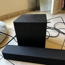 soundbar and subwoofer LG