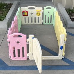 NEW $55 each 5x5x2 Feet Tall 14 Panel Baby Gate Play Pen Playpen Child Safety Fence Indoor Outdoor Or Pet 
