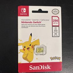 Pokémon Sandisk Micro Sd Card For Nintendo Switch 