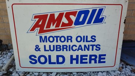 Amsoil 24" by 36" metal sign