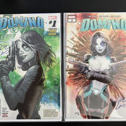Domino #1 & #2 Signed By Greg Land
