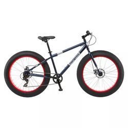 Mongoose Men's Dolemite Fat Tire 26" Mountain Bike (Navy/Red)