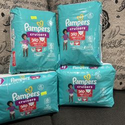 Pampers Cruisers Size 6