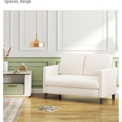 50 “ Teddy Love Seat Beige