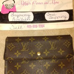 Authentic Vintage Louis Vuitton Wallet Being Listed By Mitzys Purses And More