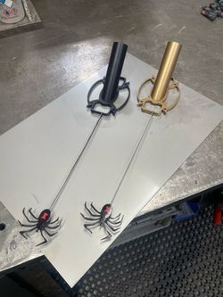 Halloween flag pole holder….