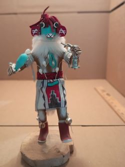 Warrior Kachina Doll Handcrafted by Native American Artisan Roy Mitchell