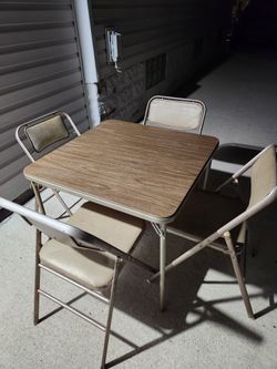 Vintage 5pc. Card Table Set