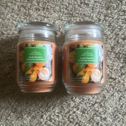 2 Mandarin Candles