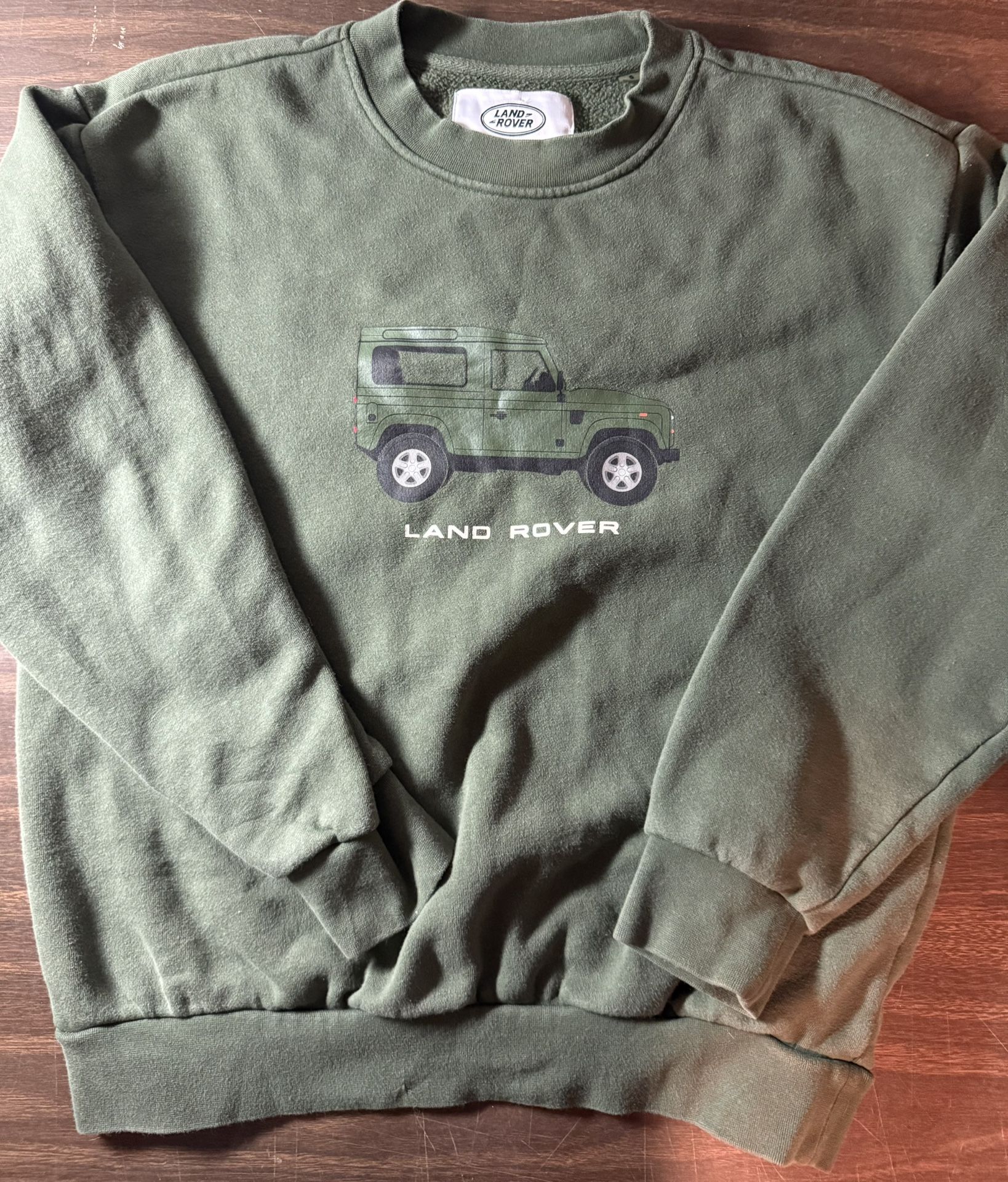 Pacsun Land Rover Green Crewneck Sweatshirt Size Small Casual Streetwear
