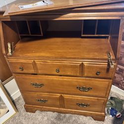Free Oak Secretary Desk- Pick Up Only
