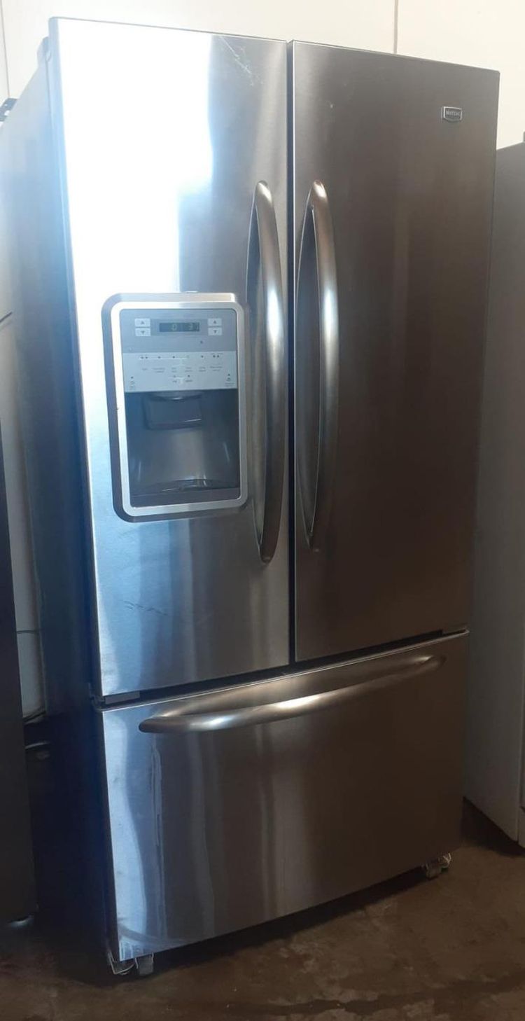 Maytag 3 Door Stainless Steel Refrigerator Fridge