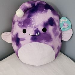 14" Easton Angler Fish SQUISHMALLOW. NWT