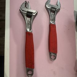 Snap On Flank Drive Adjustable Wrench Set 12 And 10