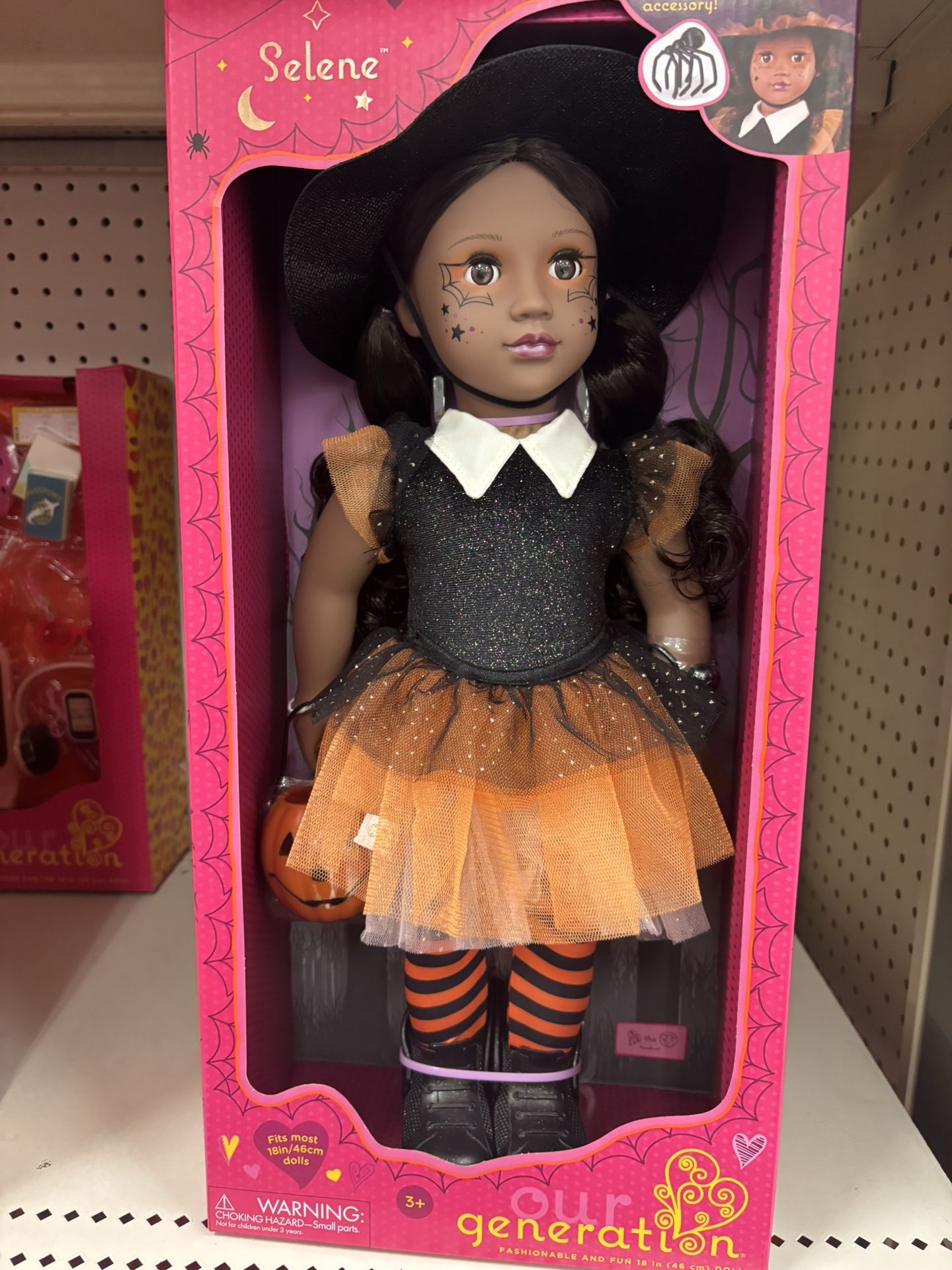 Our Generation Selene 18" Halloween Witch Doll Limited Edition New in Box