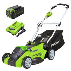 Greenworks 40V 16" Cordless (Push) Lawn Mower 