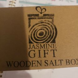 Beech Wooden Salt Box 4x4x2.5