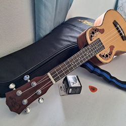 Wooden Ukulele, never used, bought in guitar center