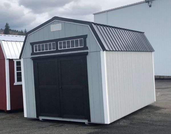 storage shed - 10x16 lofted barn with transom windows for