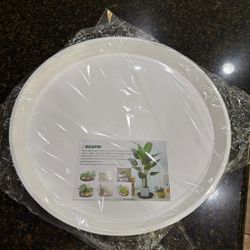 20 inch white plant saucer XL