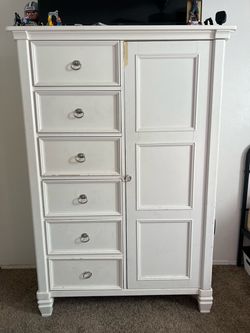 White Door Chest Dresser