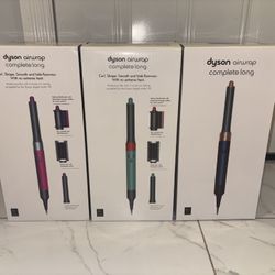 Dyson Airwrap i.d. Multi-Styler Complete Long, Attachments Included, Amber Silk