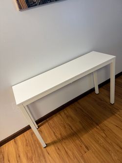 West Elm Parsons White Console in great condition