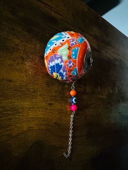 Hand-Painted Ceramic Ball Evil Eye Ornament
