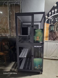 Cat cage house