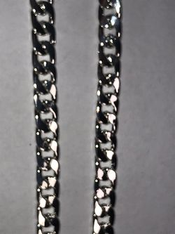 Cuban silver chain