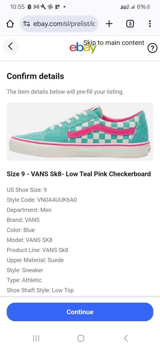 Vans Limited Edition Suede Shoes Size 12