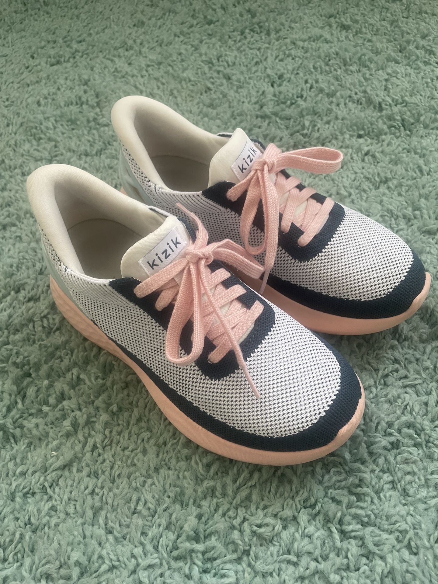 Kizik Women's Athletic Shoes - Pink and White