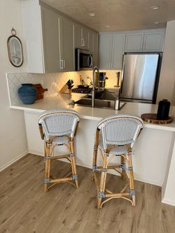 Serena & Lily Riviera Counter Stool Set of 2