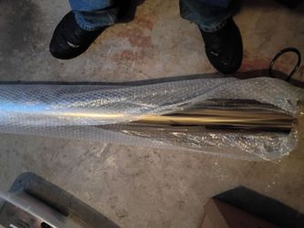 4 Inch X 4 Foot Polished Chrome Metal Exhaust Pipe