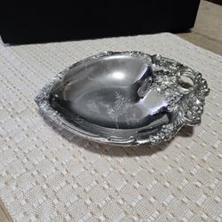 Silver-Plated Heart Dish / Trinket Bowl