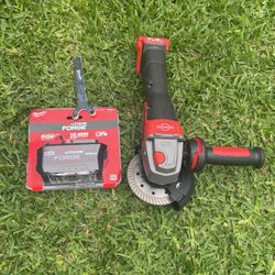 Milwaukee M18 Fuel Grinder Rapid Stop Brake With Forge Battery 