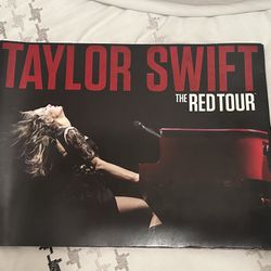 Taylor Swift RED TOUR BOOK with Ticket and Fold out Poster