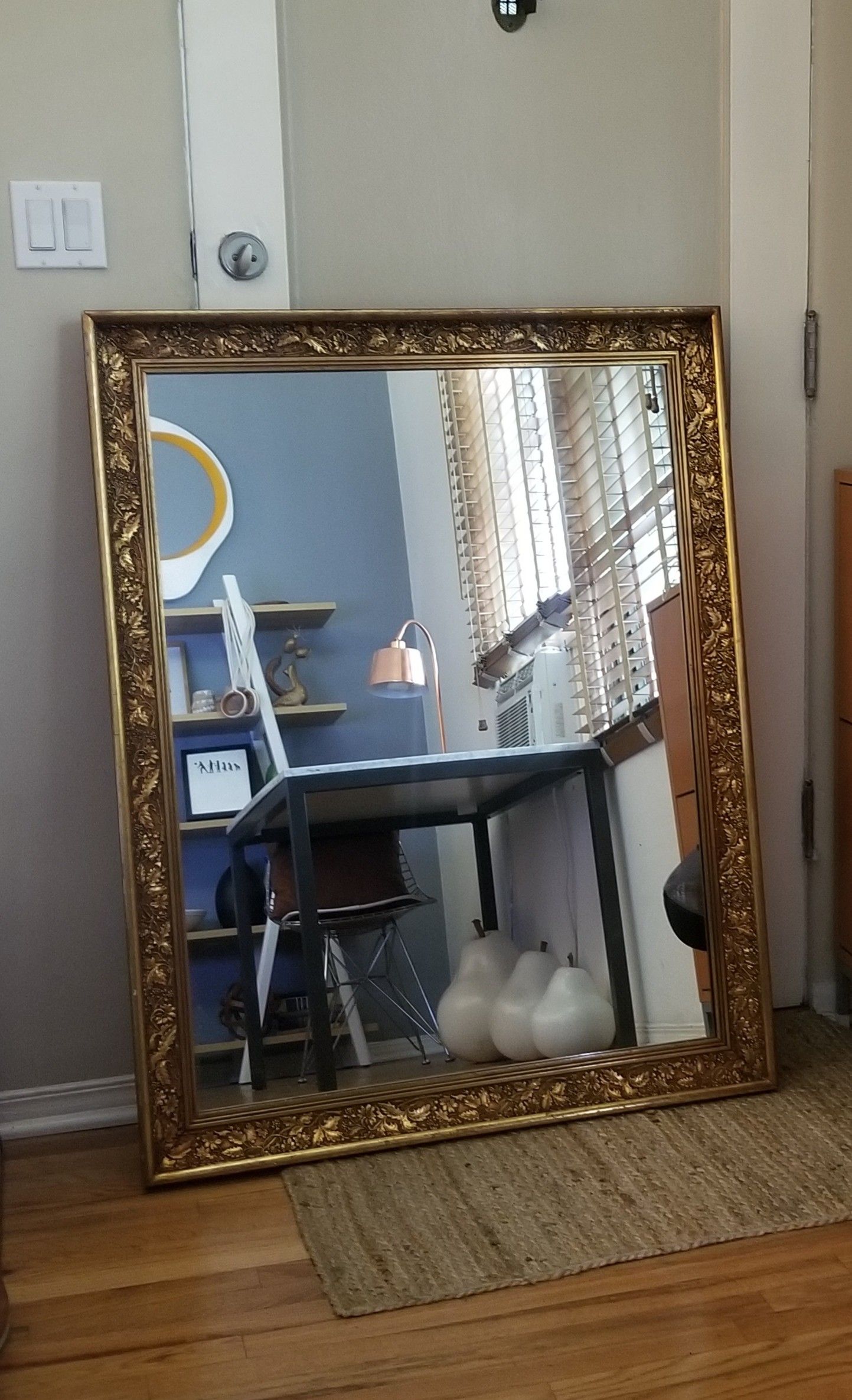 Large antique mirror