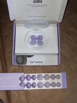 Loop Dream Ear Plugs for Sleep, Noise Protection Memory Foam/ Silicone, Lilac Purple