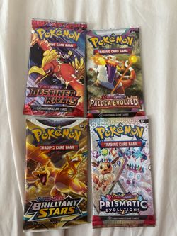 Pokémon TCG Booster Pack Lot of 4